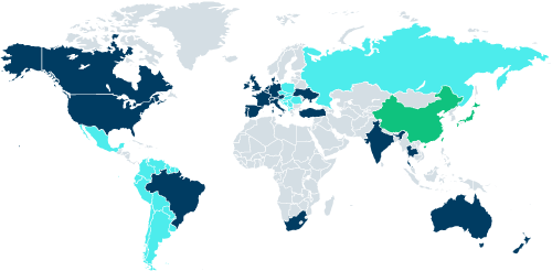 Länderexpert:innen Weltkarte