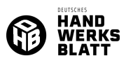 Logo vom Deutsches Handwerksblatt in schwarz-weiß