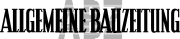 Logo der Allgemeinen Bauzeitung in schwarz-weiß