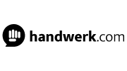 Logo von Handwerk.com in schwarz-weiß