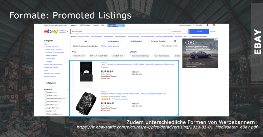 Promoted Listings bei eBay