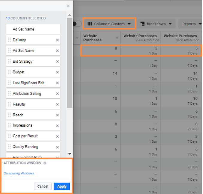 Anzahl der Conversions, die View-though-Conversions waren.