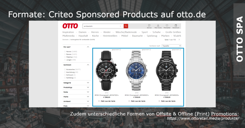 Sponsored Products auf otto.de