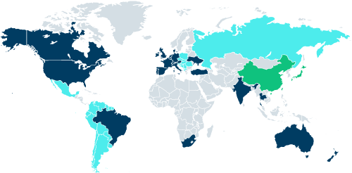Länderexpert:innen Weltkarte